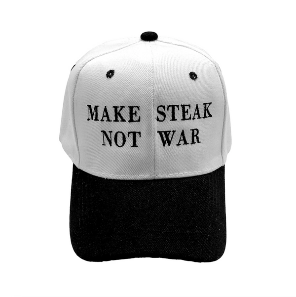 Make Steak Not War Adjustable Hat
